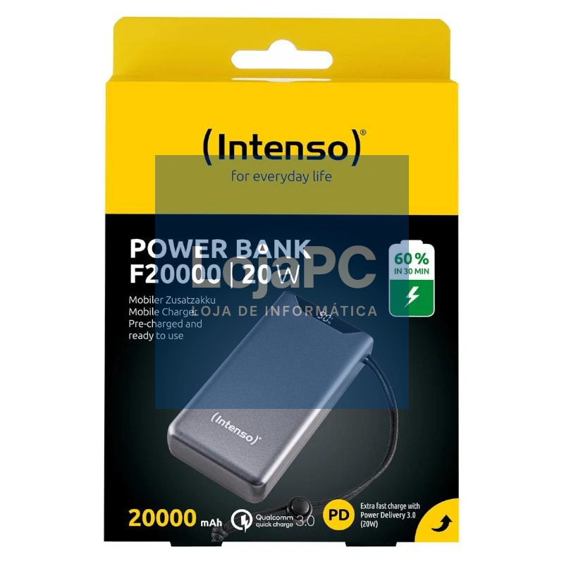 Intenso Powerbank F20000 20000 mAh Gris — imagem 2