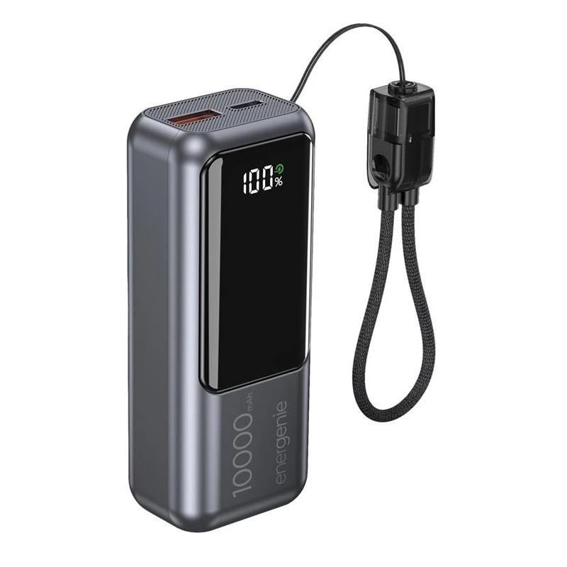 Gembird Powerbank con LCD 10000 mAh Gris