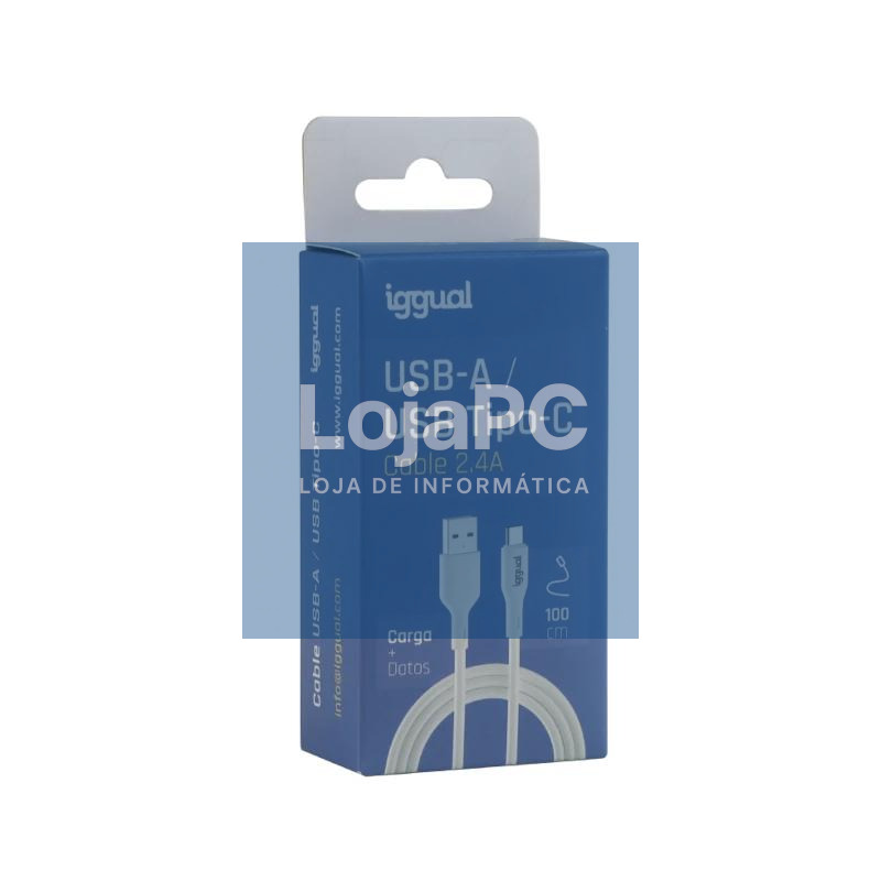 iggual cable USB-A/USB-C 100 cm blanco — imagem 5