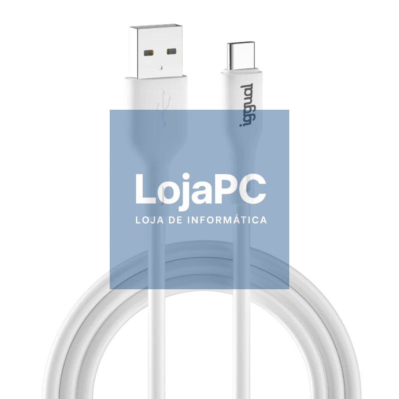 iggual Cable USB-A/USB-C 100 cm blanco Q3.0 3A