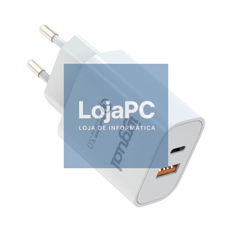 iggual Cargador doble USB QC3.0 + tipo C PD 20W