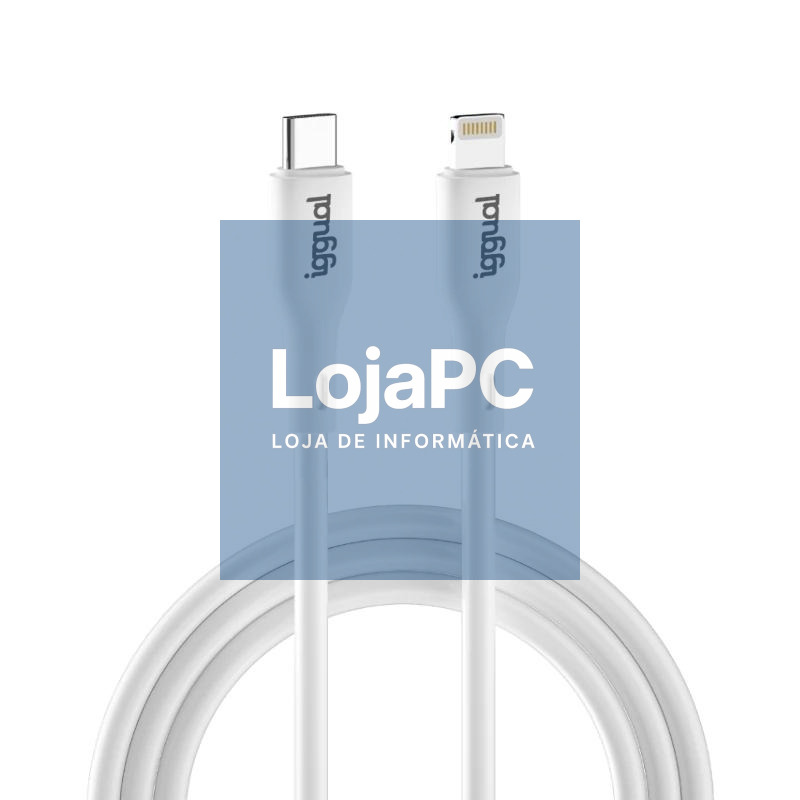 iggual cable USB-C/Lightning 100 cm blanco Q3.0 3A