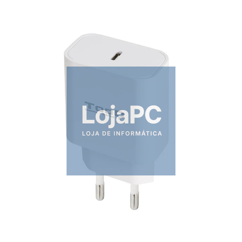 Tooq Cargador pared USB-C PD3.0 20W Blanco