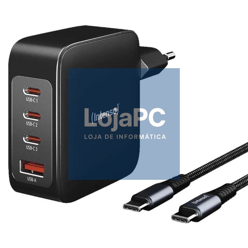 Intenso | KIT Cargador GaN W140A3C + Cable USB-C