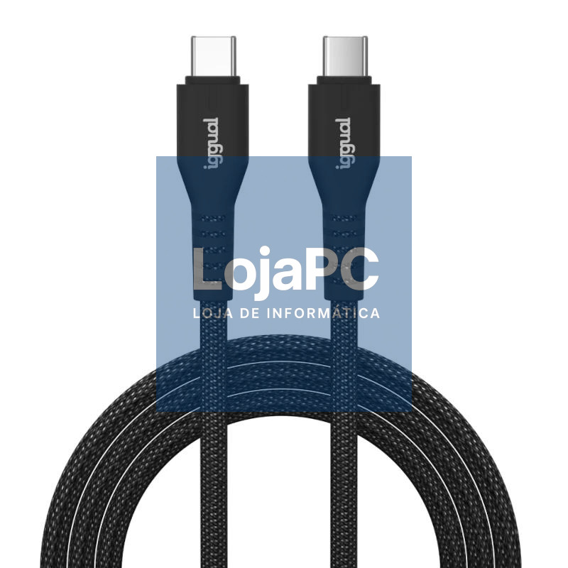 iggual Cable USB-C a tipo C 60W 3A 100 cm trenzado