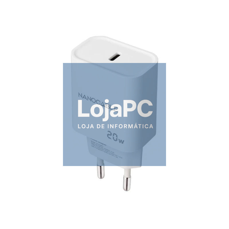 Nanocable Cargador pared USB-C PD 20W Blanco — imagem 3