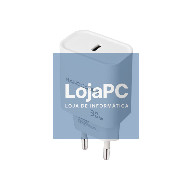 Nanocable Cargador pared USB-C PD 30W Blanco — imagem 3