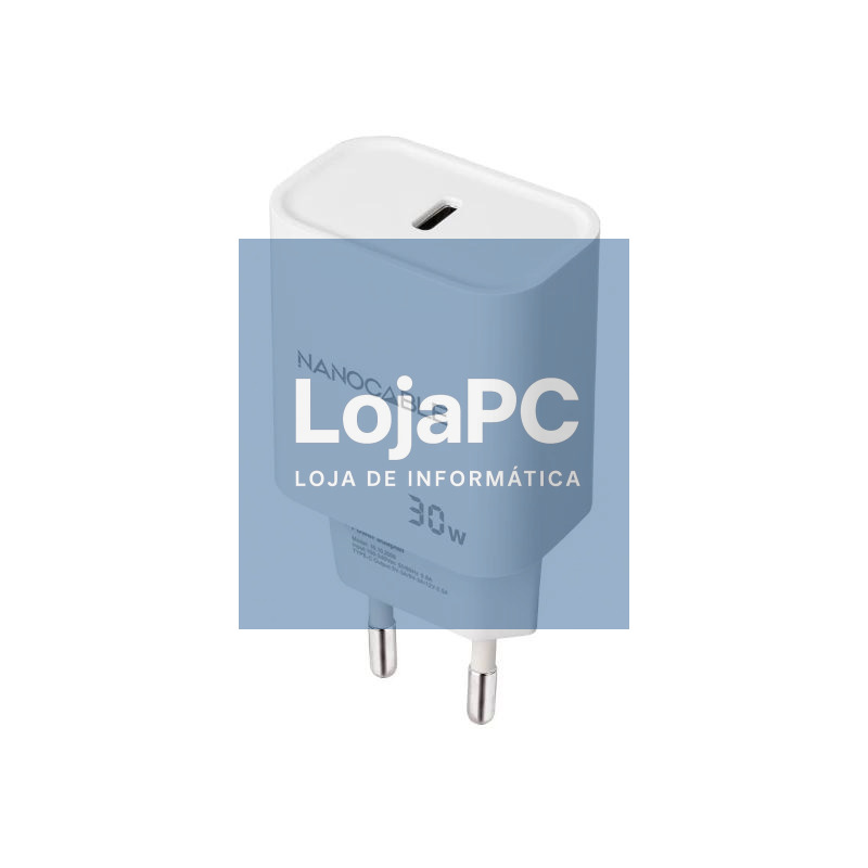 Nanocable Cargador pared USB-C PD 30W Blanco