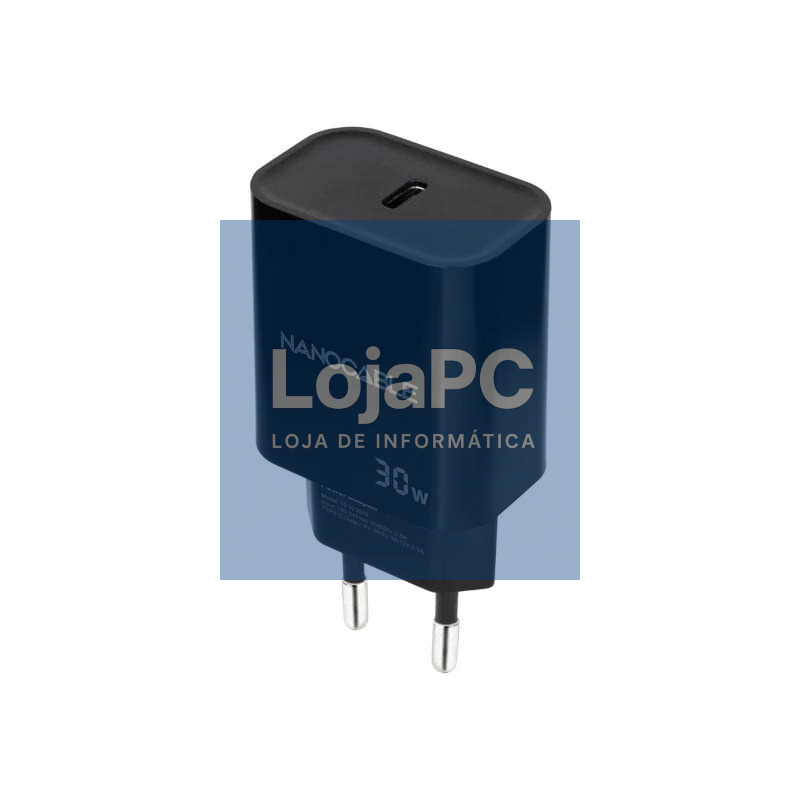 Nanocable Cargador pared USB-C PD 30W Negro — imagem 3