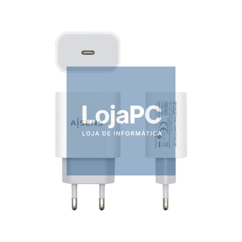 Aisens Cargador 20W USB-C PD3.0 1xUSB-C Blanco