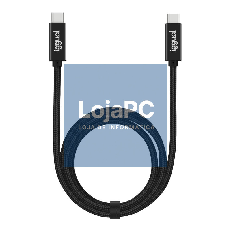 iggual Cable USB-C 3.2 Gen2x2 100W 5A 4K 1m nylon