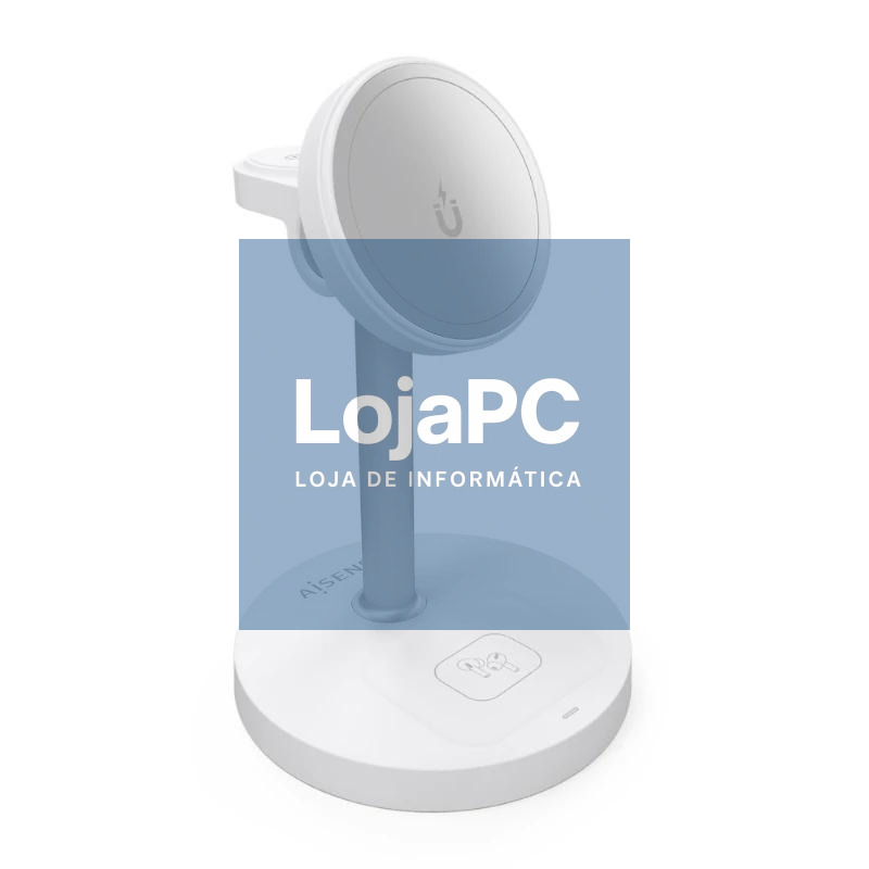 Aisens Cargador Inalámbrico USBC 15W 3 en 1 Blanco — imagem 3