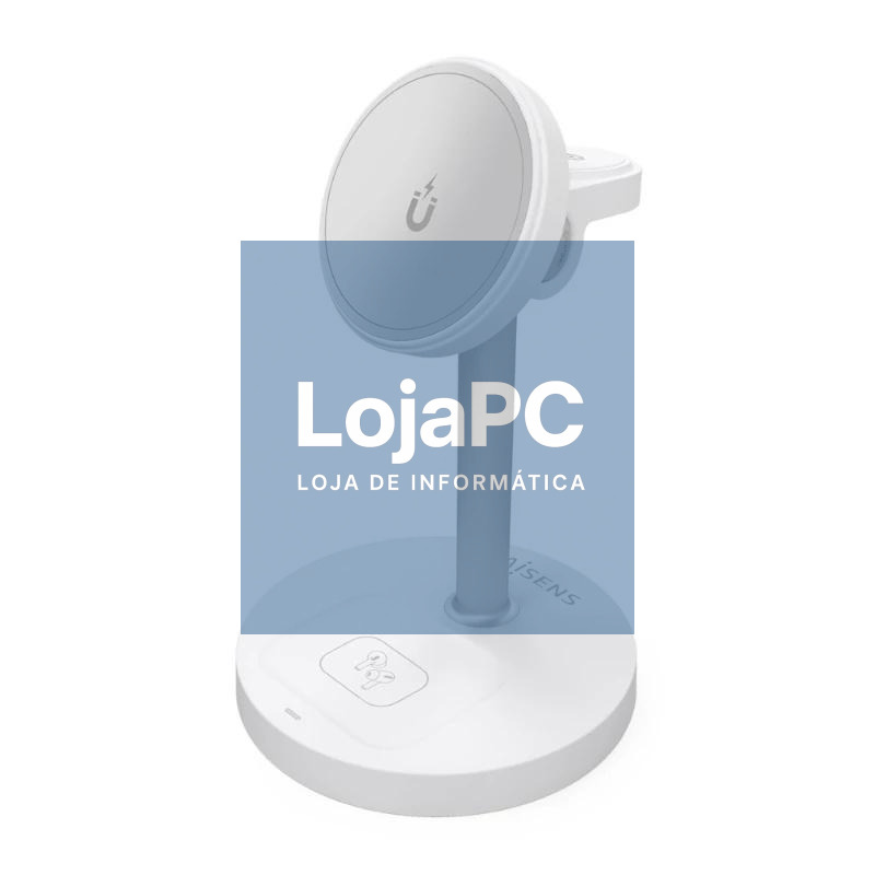 Aisens Cargador Inalámbrico USBC 15W 3 en 1 Blanco