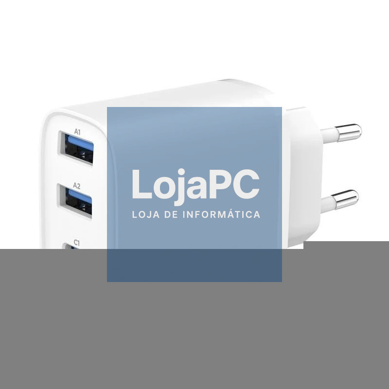 Gembird Cargador rápido USB PD 4 puertos 40 W GaN