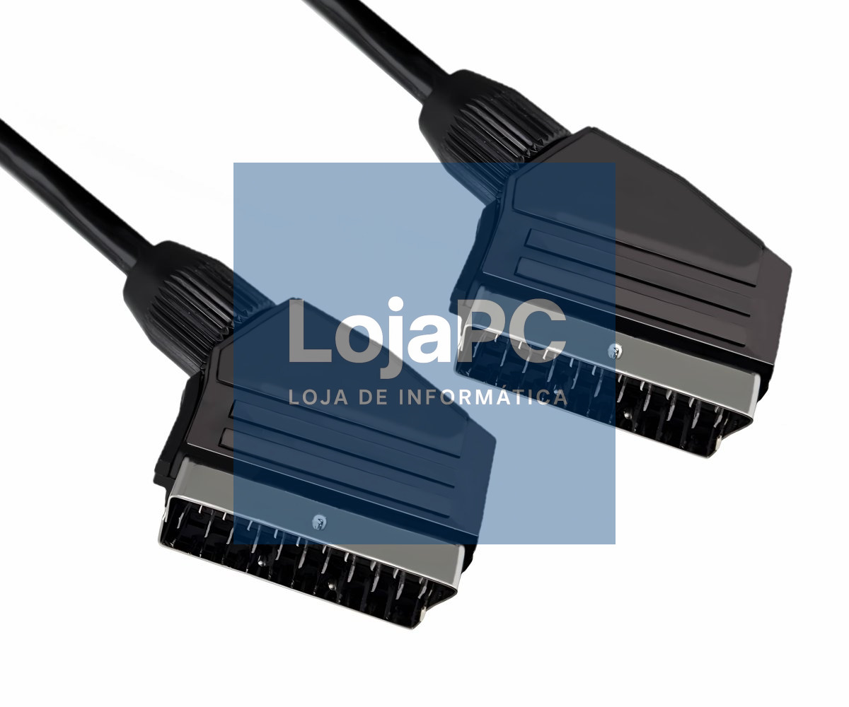 Cabo Video Scart/Scart 21 cond.  1.50m Preto