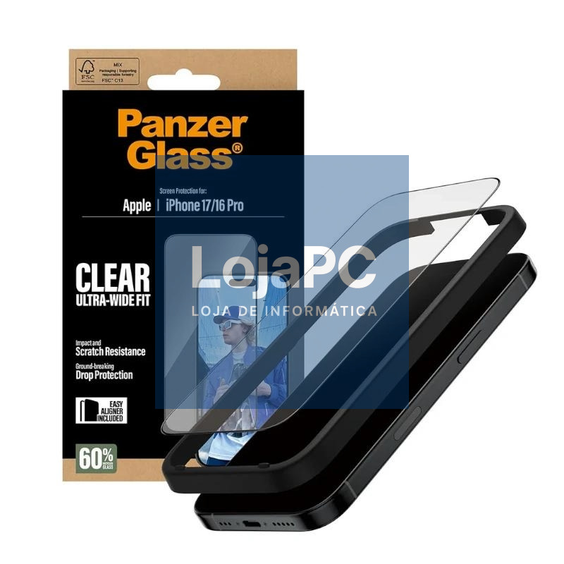 PanzerGlass Screen Protector iPhone 16Pro-17