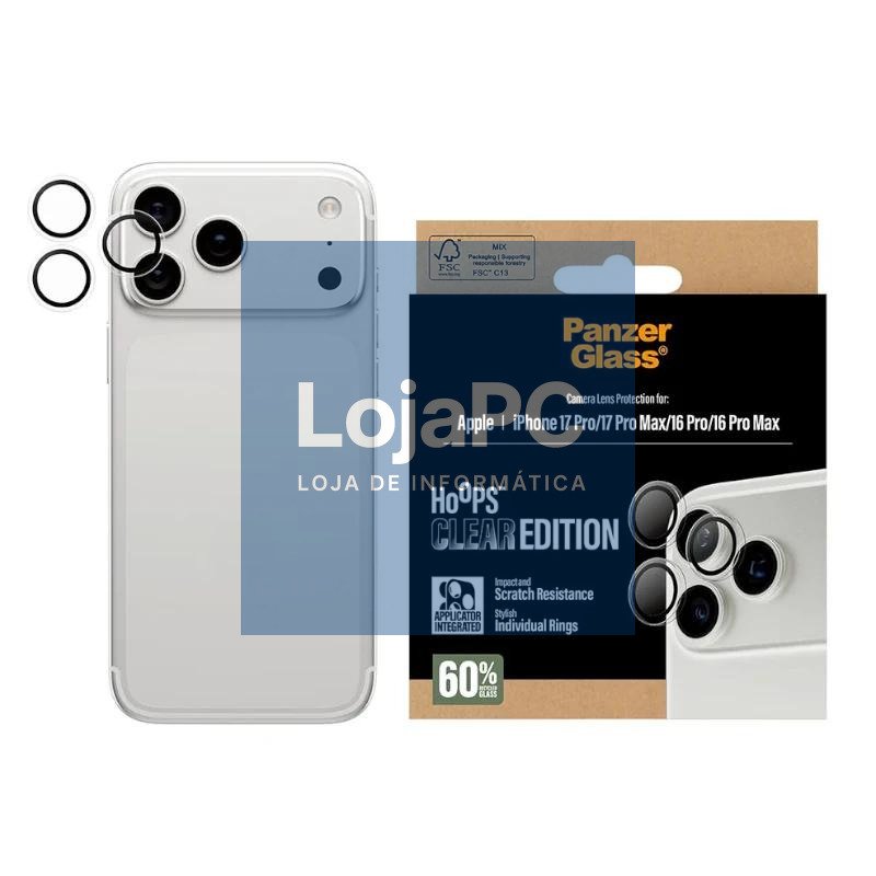 PanzerGlass Camera Prot. iPhone 16-17Pro/Max Trans — imagem 2