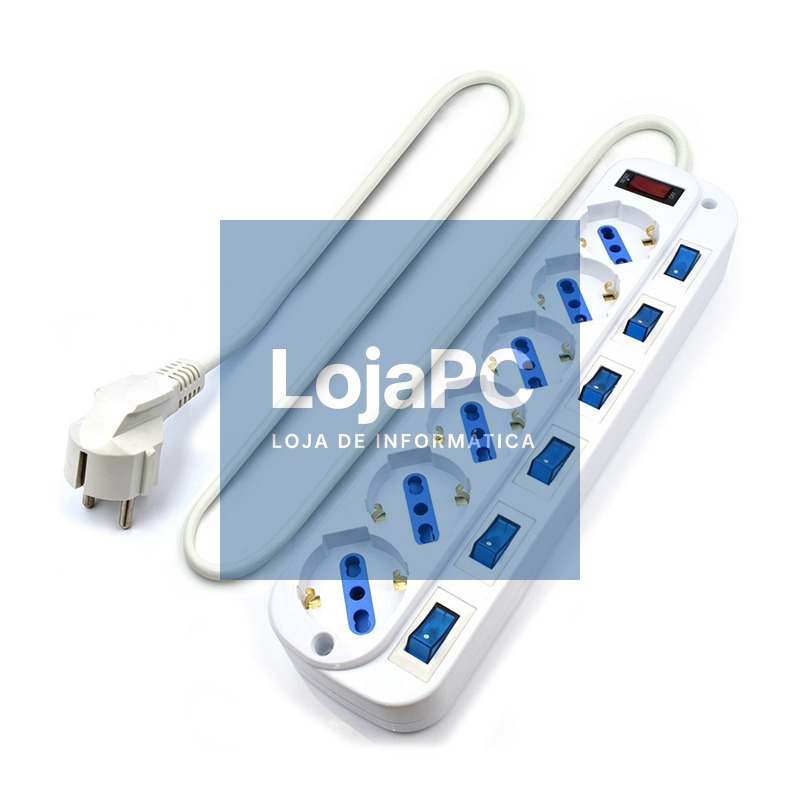 EWENT EW3932 Regleta 6 Tomas / 6 interruptor 1.5 m