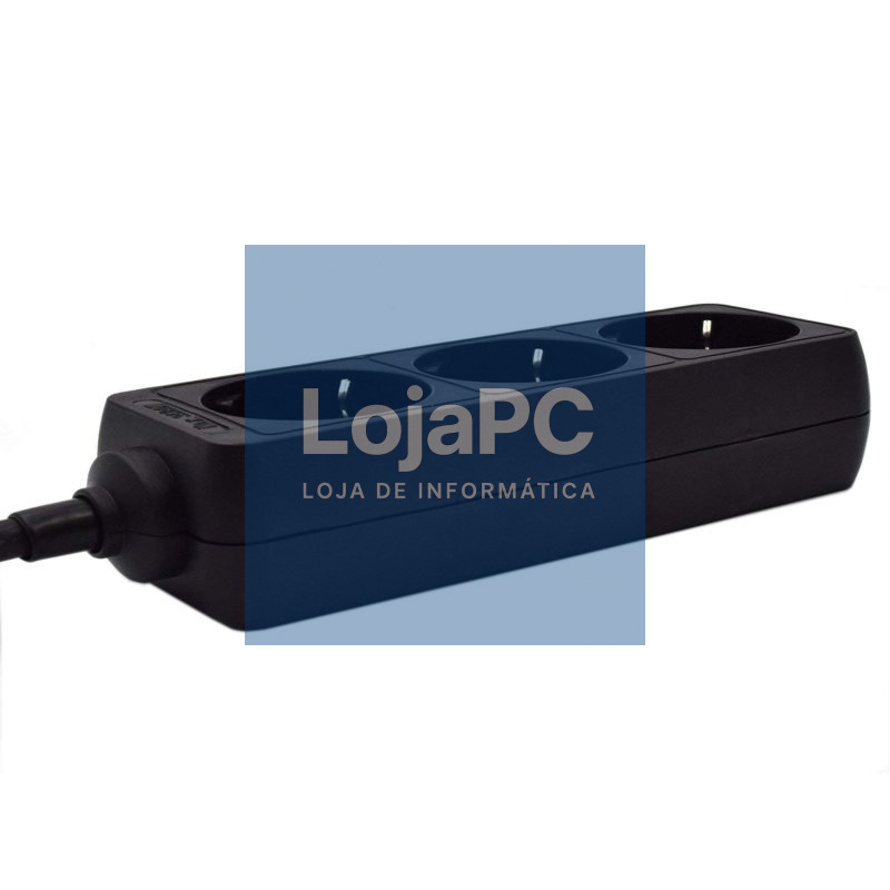 Ewent Ew3959 Regleta 3 tomas Negro — imagem 5