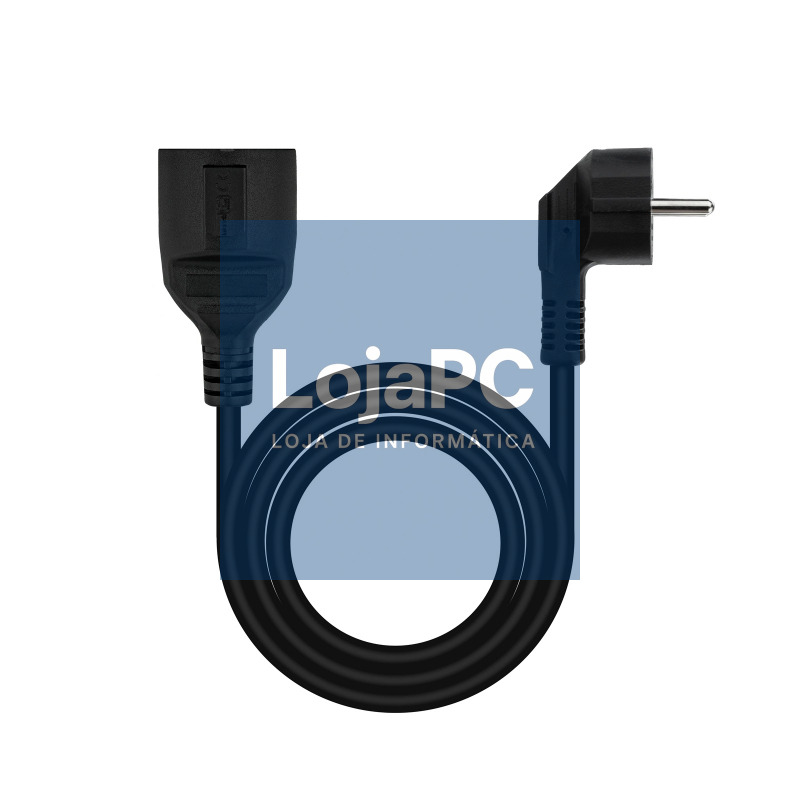 Nanocable Cable Alim. Alargador schuko negro 3 M — imagem 5