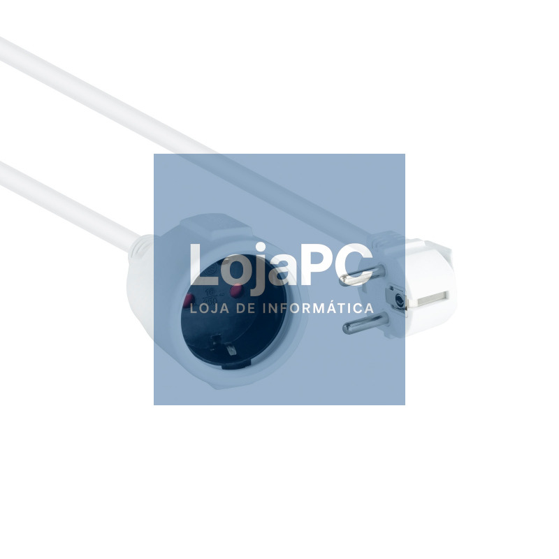Nanocable Cable Alim. Alargador schuko blanco 5 M