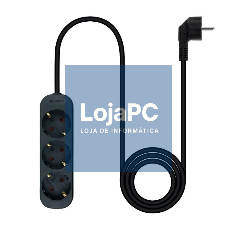 Nanocable Regleta de Enchufes 4 Tomas 1.4 m Negro — imagem 5