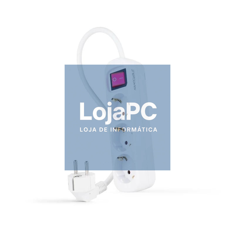 Nanocable Regleta 3 Tomas Interruptor Blanco