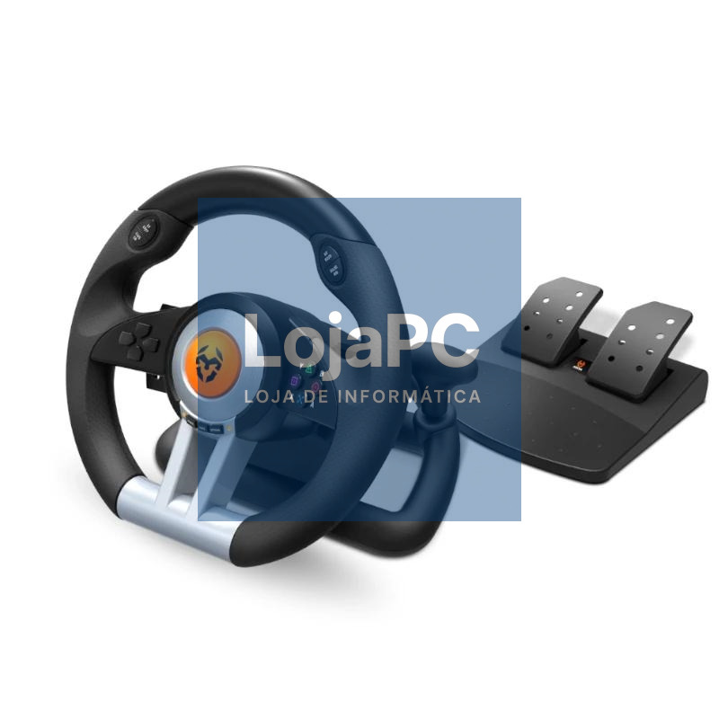 Krom Juego de Volante y pedales K-Wheel Multip.