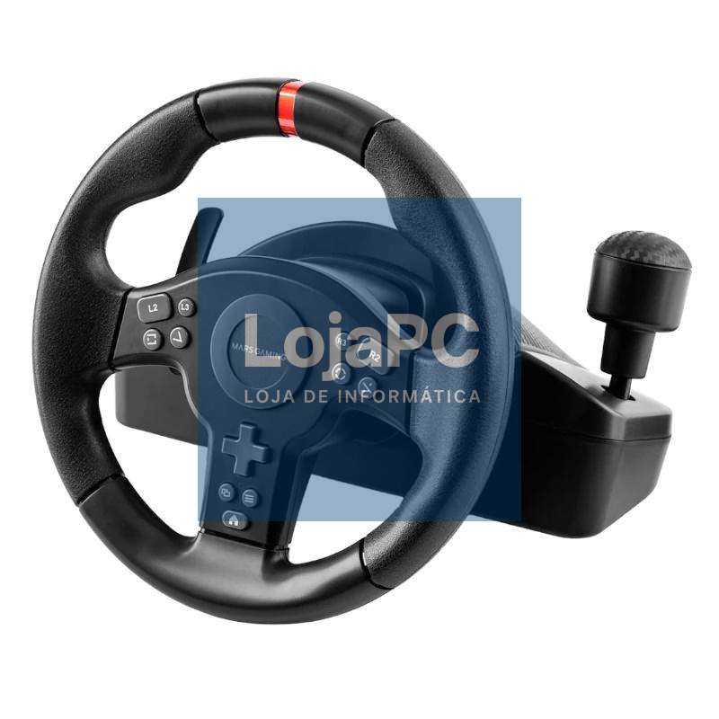 MARS GAMING Volante Simulación Carreras Negro — imagem 2