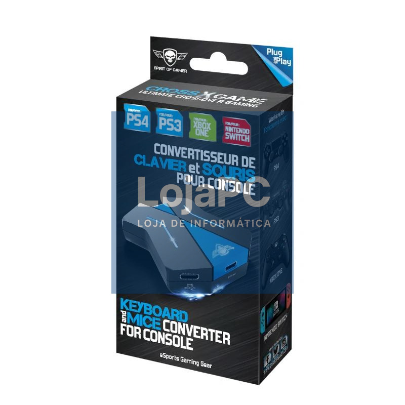 Spirit of Gamer Hub Crossgame negro y azul — imagem 5
