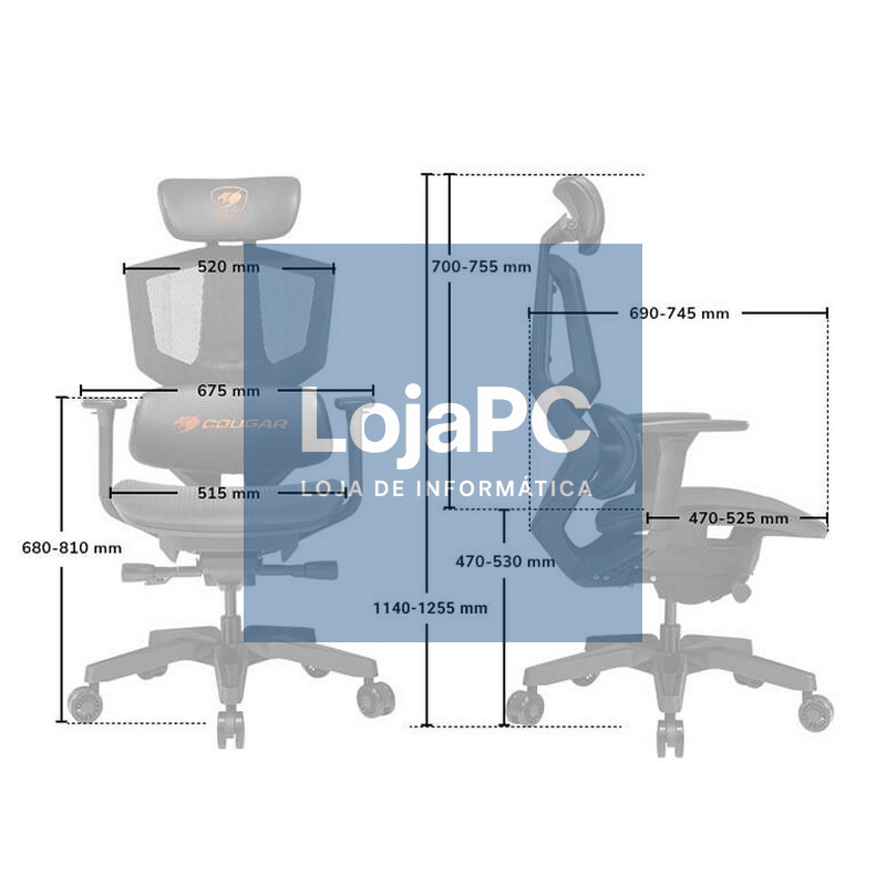 Cougar Silla Gaming Argo One 150 kg — imagem 3