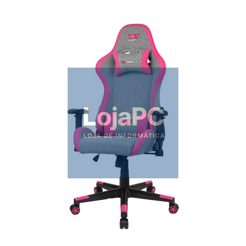 DRIFT Silla Gaming DR90 PRO Gris/Rosa