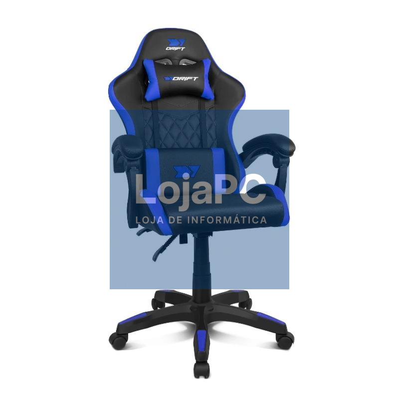 DRIFT Silla Gaming DR35 Negra-Azul Eléctrico — imagem 2