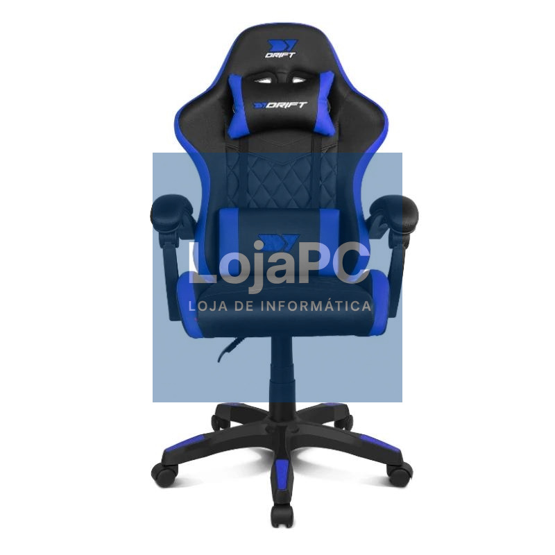 DRIFT Silla Gaming DR35 Negra-Azul Eléctrico