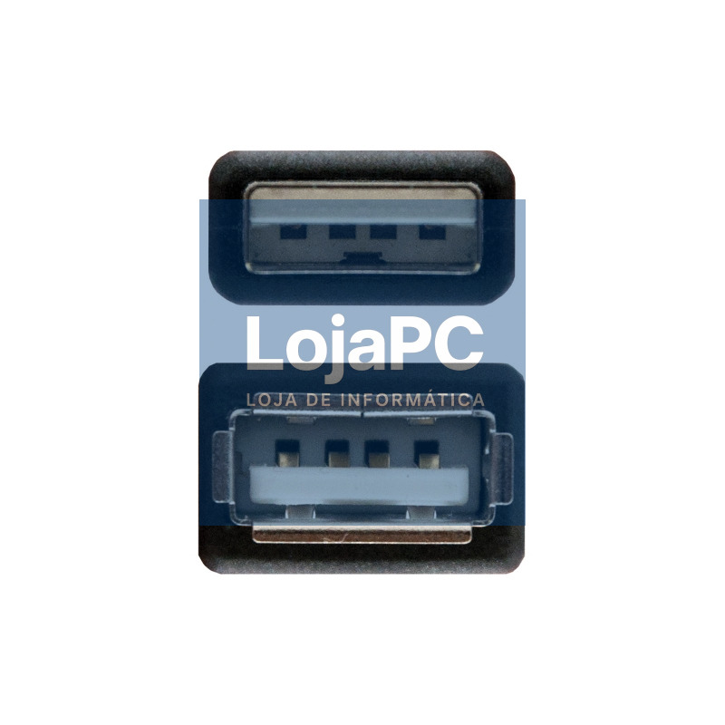 Nanocable Cable USB 2.0, tipo A/M-A/H, Negro, 3m — imagem 3