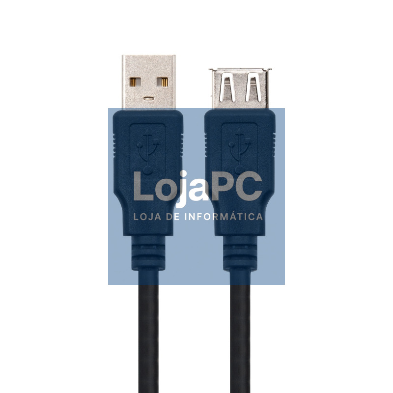 Nanocable Cable USB 2.0, tipo A/M-A/H, Negro, 3m — imagem 2