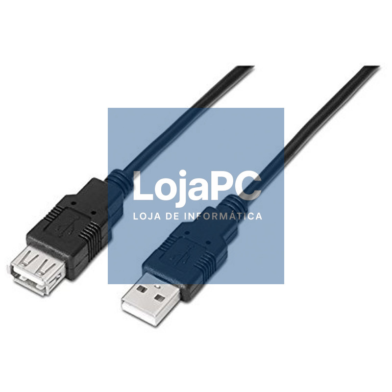 Nanocable Cable USB 2.0 Tipo-A M/H P Negro 1,8 m