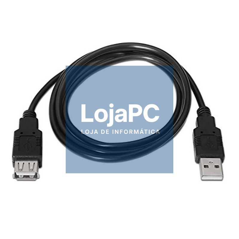 Nanocable Cable USB 2.0 Tipo-A M/H P Negro 1,8 m — imagem 3