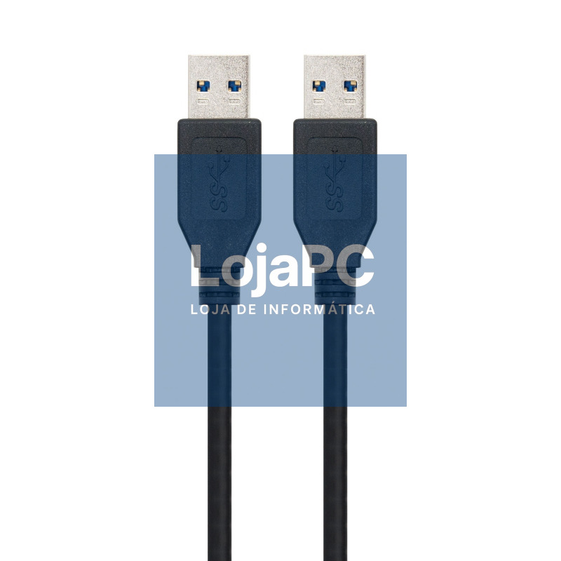 Nanocable Cable USB 3.0, tipo A/M-A/M, Negro, 1m — imagem 3