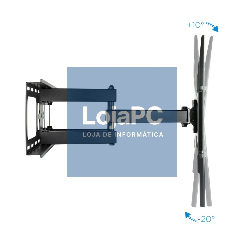 Tooq LP6270TN-B Soporte TV 37"-70" Gir/Incli Negro — imagem 2