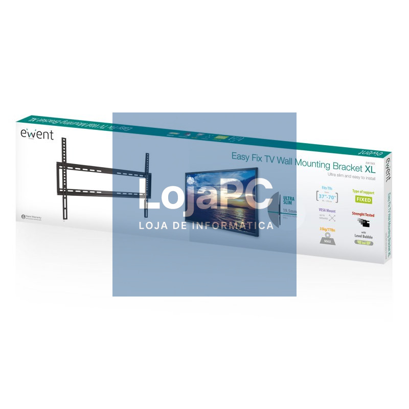 EWENT EW1503 soporte TV pared Bracket XL, 37 - 70" — imagem 3