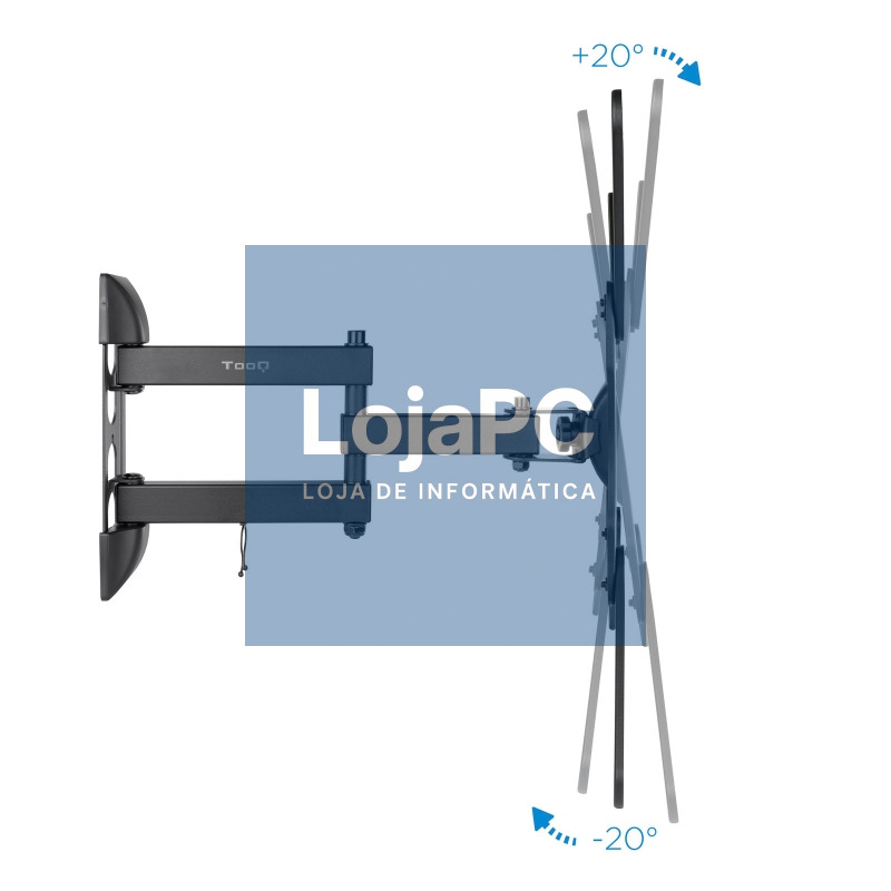 Tooq LP6055TN-B Soporte TV Incl/gira 23"-55" 3Piv — imagem 3