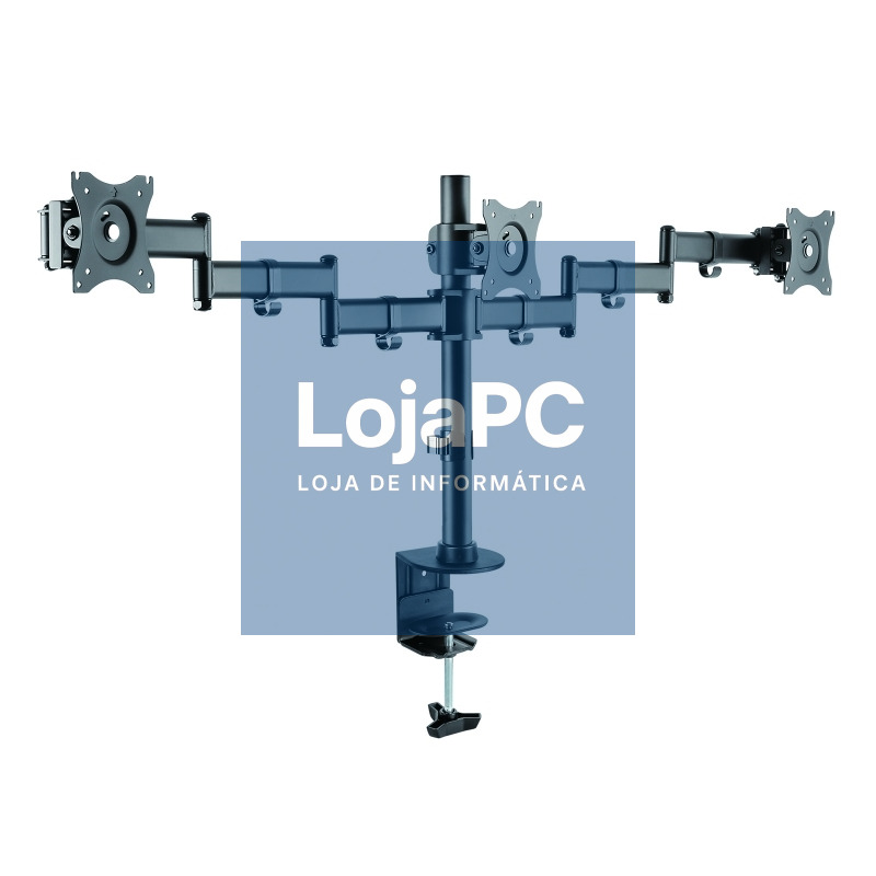 Tooq DB1327TN-B Soporte Monitor Mesa 3Brazos 13-27