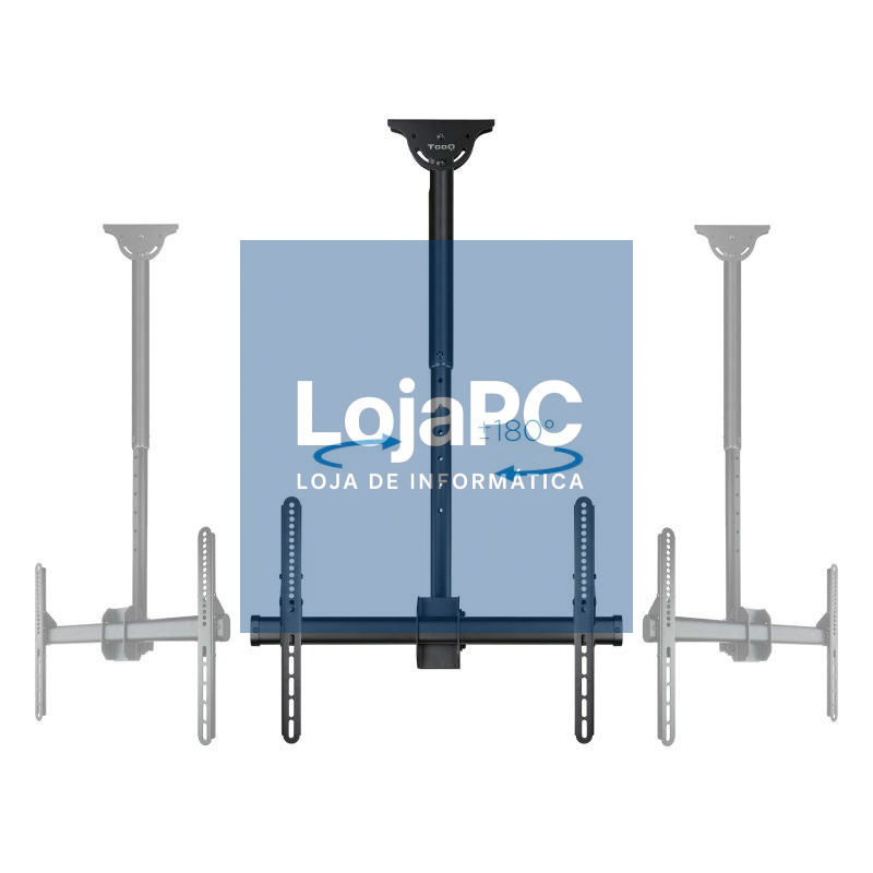 Tooq LPCE1170TSLI-B Soporte techo TV 37"-70" Negro — imagem 3