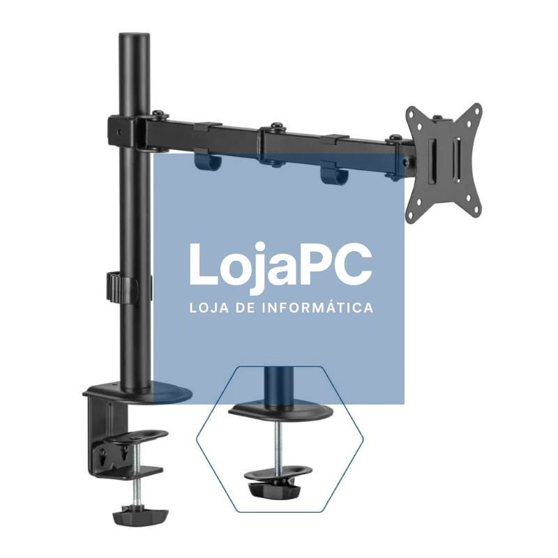 iggual SPM01 Soporte pinza mesa 1 monitor 17"-32"