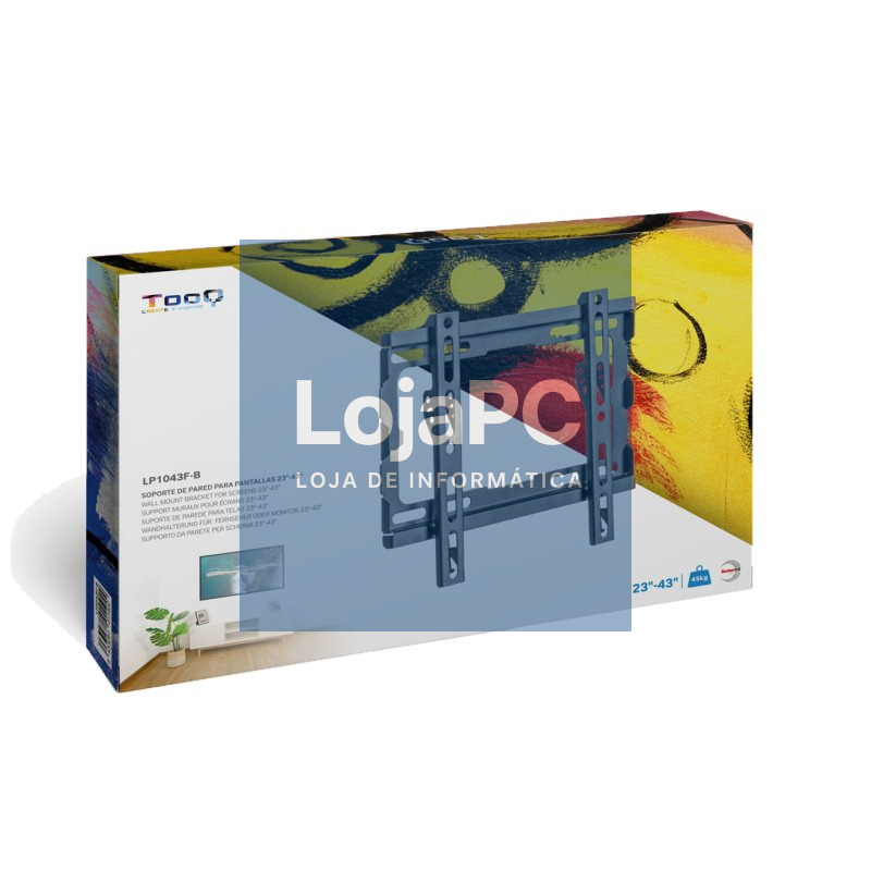 Tooq Soporte pared LP1043F-B pantallas 23"-43" — imagem 2
