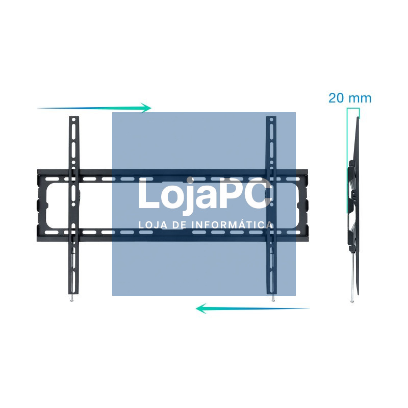 Tooq Soporte pared LP1080F-B pantallas 37"-80" — imagem 2