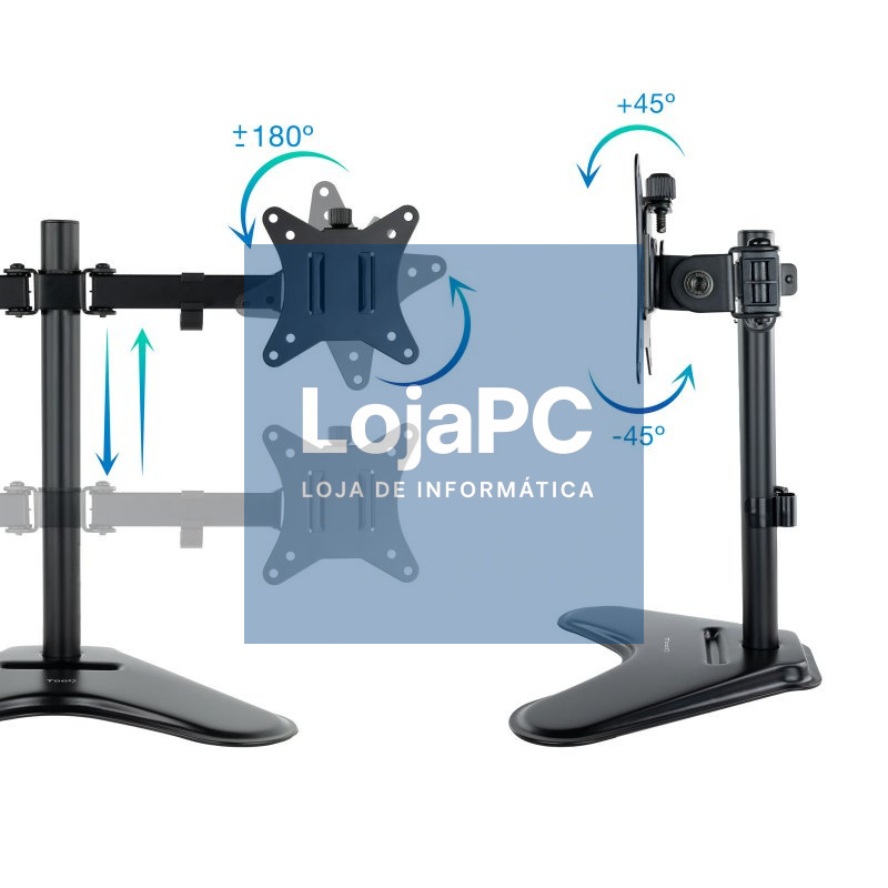 Tooq Soporte mesa DB1702TN-B 2 brazos 17-32" — imagem 2