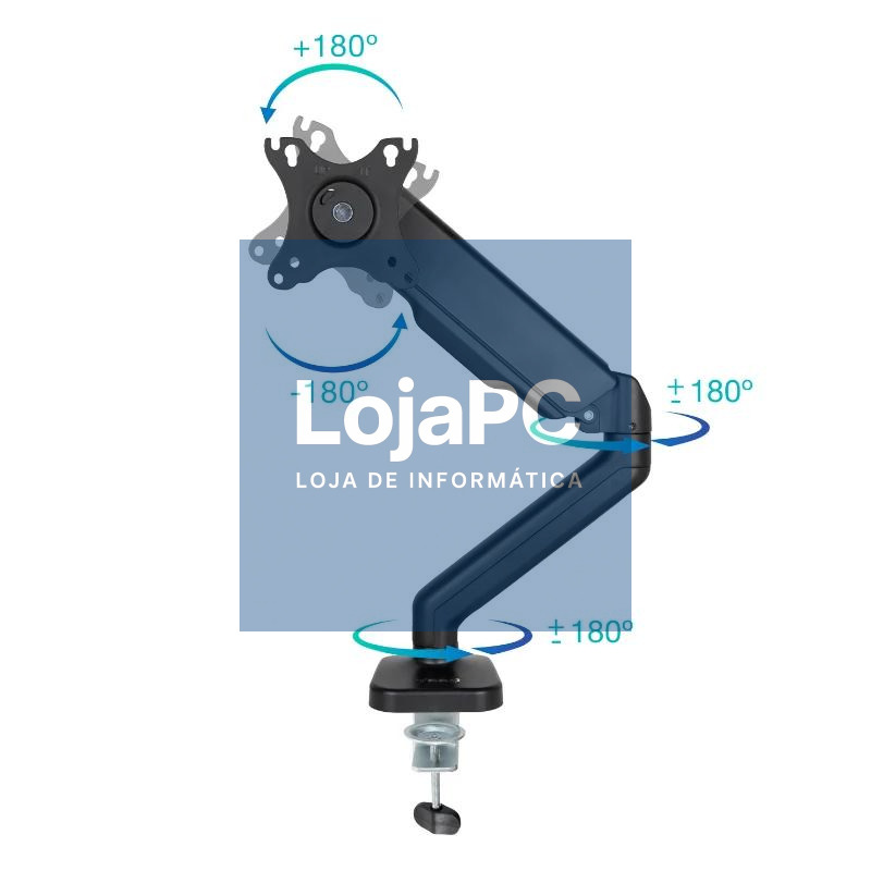 Tooq DB5032TNR-B Soporte mesa 1 brazo 17"-32" — imagem 3