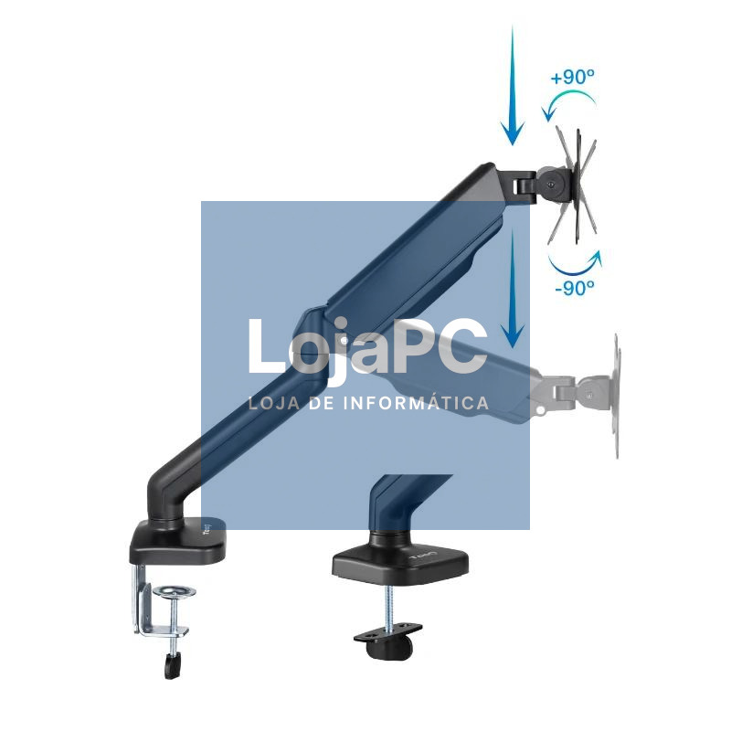 Tooq DB5032TNR-B Soporte mesa 1 brazo 17"-32" — imagem 2